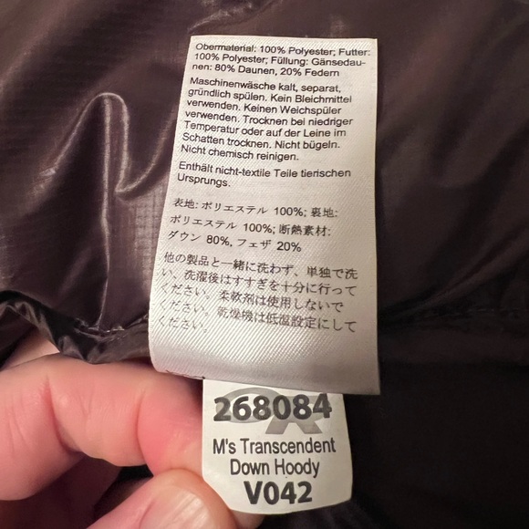 Outdoor Research Transcendent Green Hooded Puffer Mens Large GC - Picture 5 of 15